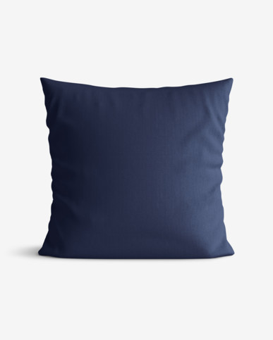 Poszewka na poduszkę dekoracyjna Loneta - atramentowo-niebieska