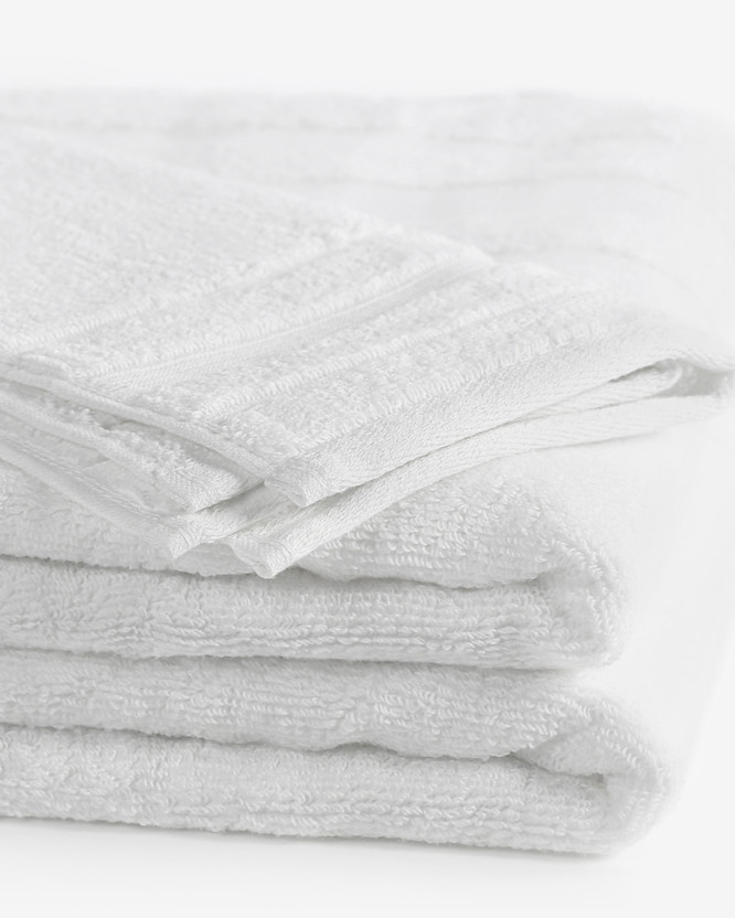 Miękki ręcznik z bawełny organicznej - biały