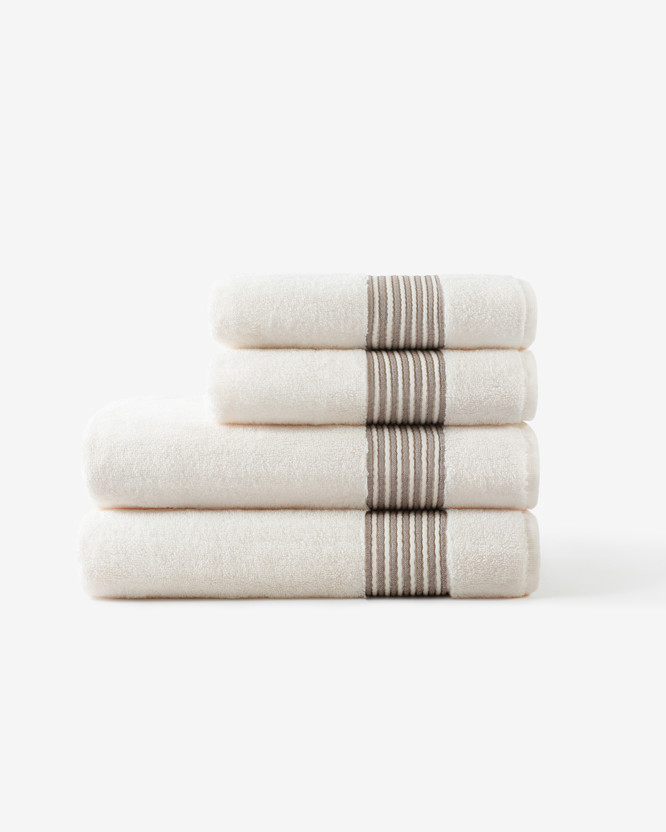 Ręcznik frotte Mikro Exklusiv - kremowy